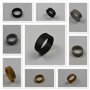 Anillo flexible para hombre y mujer aspecto de malla - Imagen 1 de 18