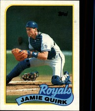 1989 Topps Kansas City Royals Baseball Card #702 Jamie Quirk