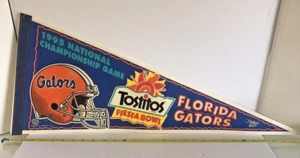 FLORIDA GATORS 1995 TOSTITOS FiestaBOWL/NATIONAL CHAMPIONS GAME LIZENZIERTER WIMPEL - Bild 1 von 9