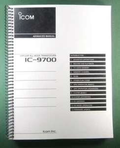 Icom IC-9700 Advanced Instruction Manual: Full Color & Coil Bound! - Picture 1 of 2