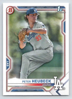 2021 Bowman Draft #BD146 Peter Heubeck (ref 223615) - Image 1 of 2