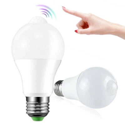 E27 PIR Motion Sensor Led Light Lamp Bulb 12W 110V 220V 240V Spotlight Indoor - Image 1 of 4