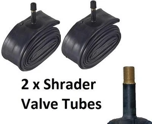 2 x 27" x 1 1/4" Schrader Straight Valve Inner CycleTube 1 1/4" Bicycle Bike - Picture 1 of 1