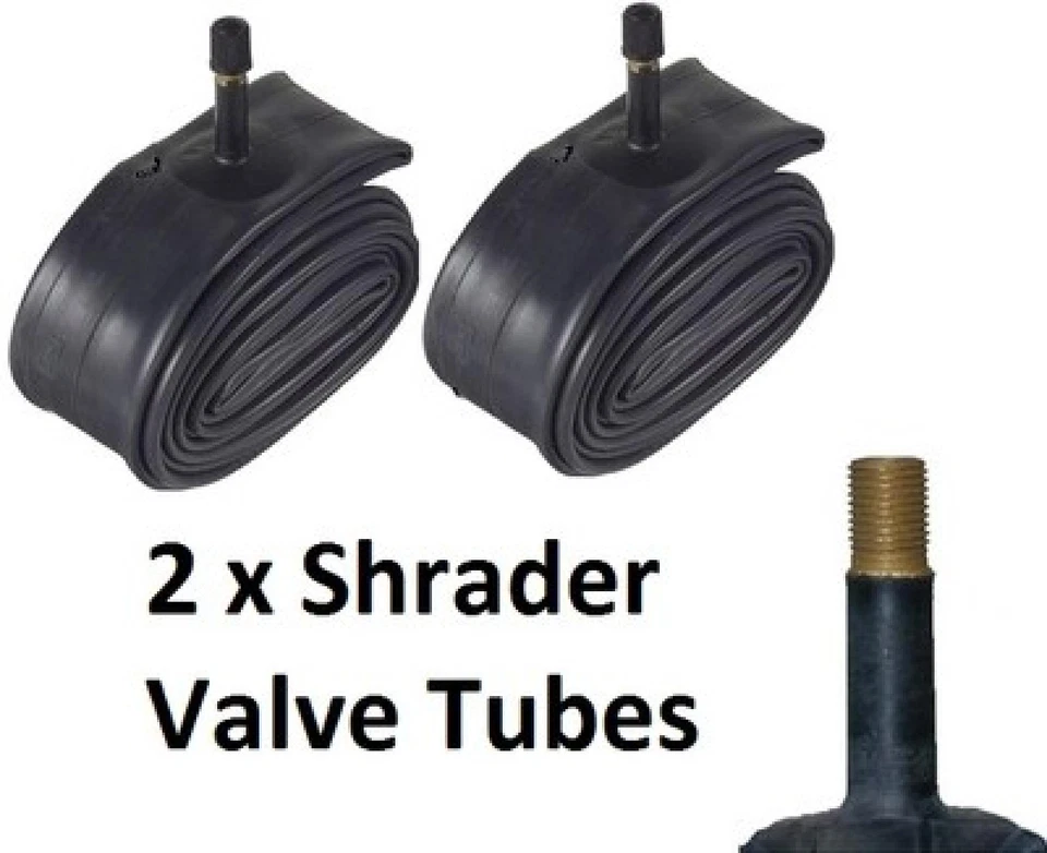 2 x 27" x 1 1/4" Schrader Straight Valve Inner CycleTube 1 1/4" Bicycle Bike - Image 1 of 1
