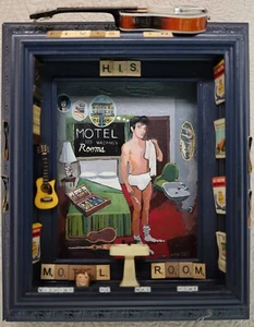 ELVIS-art- folk-art -(celeb. collectors) KATA BILLUPS (showed w/ Howard Finster) - Picture 1 of 17