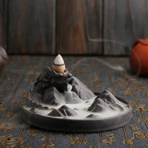DRAGON BACKFLOW INCENSE BURNER CONES WATERFALL BACKFLOW INCENSE CONES - Picture 1 of 7
