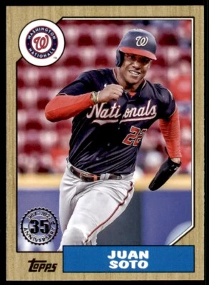 2022 Topps '87 Topps Series 2 #87TB10 Juan Soto - Image 1 of 2