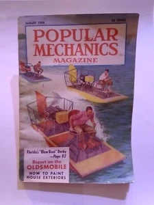 Popular Mechanics Vintage August 1954 Vintage Blow Boat, Oldsmobile Report (2) - Picture 1 of 3