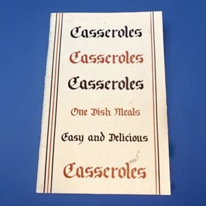 Casseroles One Dish Meals Easy Delicious P Dutery 1981 Paperback Vintage Recipes - Picture 1 of 11