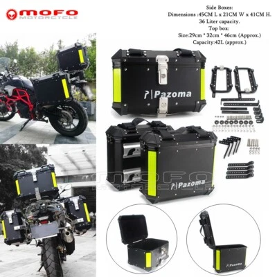 Maletas de equipaje para maletero trasero de motocicleta para Harley BMW Honda Tiger Yamaha Foto 1 de 4