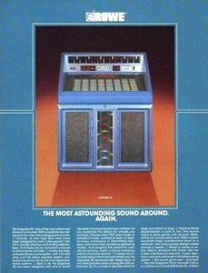 Sapphire 90 Jukebox FLYER Original NOS Rowe AMI 1986 Phonograph Music Art Sheet - Picture 1 of 2