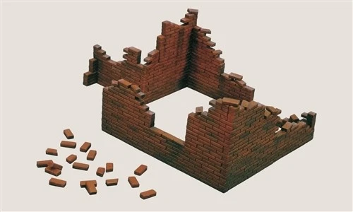Brick Walls - Muro Mattoni Diorama Plastic Kit 1:35 Model ITALERI - Immagine 1 di 1