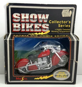 Maisto - Show Bikes - Red Indian Motorcycle - 1:18 Scale - Picture 1 of 3