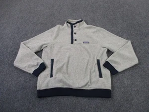 Patagonia Jacket Mens S Gray Shearling Outdoors Hiking Sweater Pullover 26140 - Picture 1 of 11