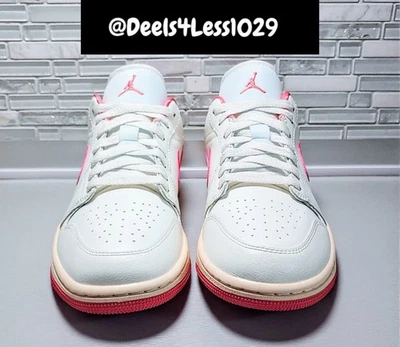 Nike Air Jordan 1 Low Womens Size 9/Mens 7.5 Sail Pink Salt Guava DC0774-109 - Image 1 of 4