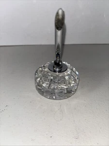Waterford Crystal Pen Holder Paperweight Faceted Heavy Desk Executive - Picture 1 of 7