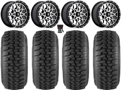MSA Portal 14" Wheels Machined 30" Desert Series Tires Yamaha Viking Wolverine - Image 1 of 4