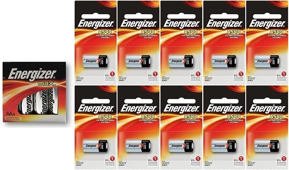 10 pilas Energizer A544 6 voltios con 4 pilas Energizer AA Max Foto 1 de 1