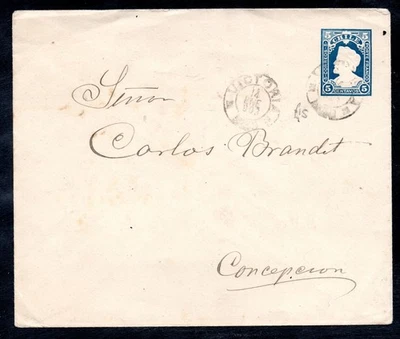 CHILE, SOBRE COLON IMPRESO, PMK. VICTORIA, A CONCEPCION    #SEPT4-238 - Image 1 of 2