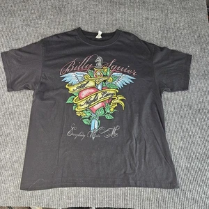 Billy Squier Shirt Mens XL Black All Night Long Tour 2009 Band Rock Concert Tee - Picture 1 of 10