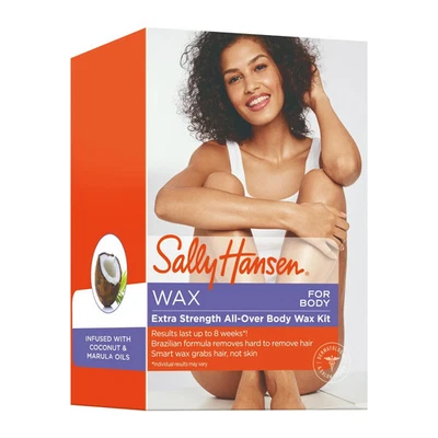Lote de 2 nuevos kit de depilación de cera para todo el cuerpo Sally Hansen FUERZA EXTRA 6 oz Foto 1 de 4