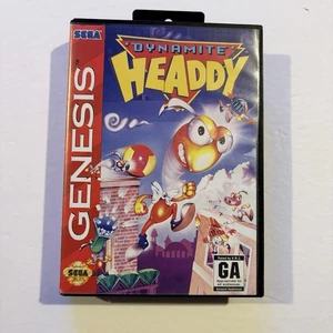 Dynamite Headdy Sega Genesis 1994 Game And Case No Manual Tested - Picture 1 of 4