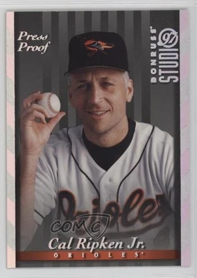 1997 Donruss Studio Silver Press Proof /1500 Cal Ripken Jr #51 HOF - Image 1 of 2