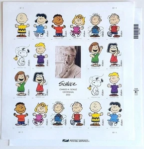 2022USA #5726 Forever Charles M Schulz - 20er Bogen postfrisch Charlie Brown Peanuts - Bild 1 von 1