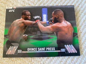 2017 Topps UFC Knockout OVINCE SAINT PREUX #60 verde paralelo #001/215 - Imagen 1 de 2