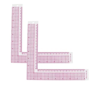 Clear Plastic Square Ruler Practical Tool for Tailoring and Design Work - Picture 1 of 12