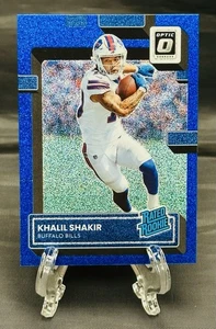 2022 Panini Donruss Optic KHALIL SHAKIR Rookie Blue Glitter SP - Picture 1 of 2