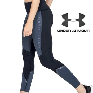 Under Armour ColdGear Compression Leggings Size Large | Black & Gray | High Rise - Picture 1 of 9