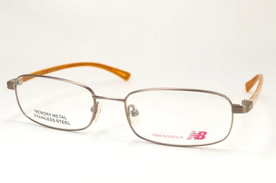NEW BALANCE NB404-1 Naranja 54-18-135 S/Acero Memoria Metal Monturas de Gafas D008 Foto 1 de 4