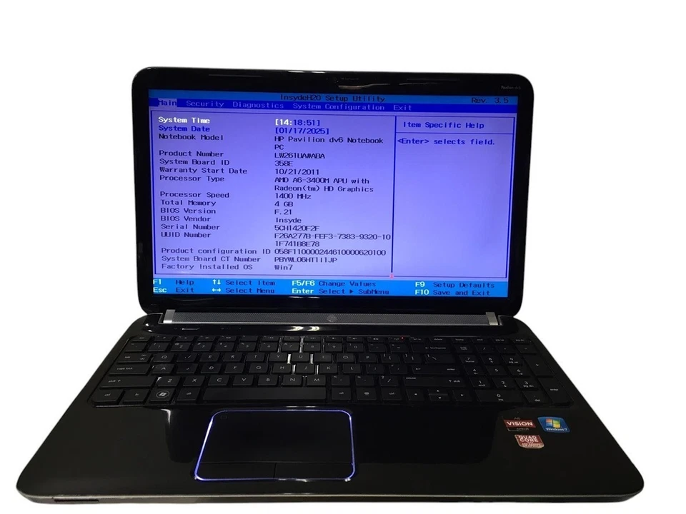 Ноутбук развлекательный HP Pavilion dv6-6110us - Изображение 1 из 1