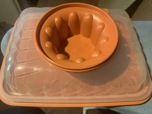 Tupperware Jel-Party Kuppelform Jel-Ring Jumbo Koralle Orange Neu Geliering Neu - Bild 1 von 2