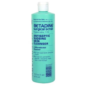 New! BETADINE SURGICAL SCRUB Antiseptic Sudsing Skin Cleanser 16 oz. Dogs horses - Picture 1 of 1