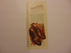 1946 NUNN-BUSH ZAPATOS OXFORD PARA HOMBRE anuncio de impresión artística - Imagen 1 de 1