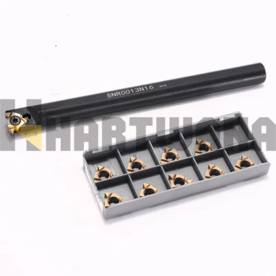 Lathe Threading Boring Bar Internal Indexable Threading SNR0013N16 16IRAG 10PCS - Image 1 of 4