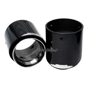 MINI JCW STYLE AUSPUFFSPITZEN (PAAR) KOHLENSTOFFFASER GLÄNZEND R55 R56 R57 R58 R59 - Bild 1 von 9