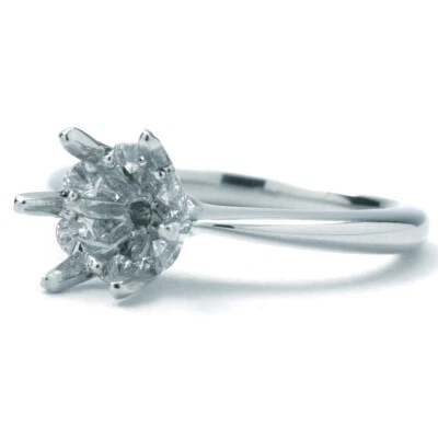 Ritani Diamond Solitaire Platinum Setting size 4.25, Fits 7mm round stone - Image 1 of 4