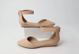 Zapatos planos DREAM PAIRS para mujer con correa al tobillo de cuña baja talla 7 beige nude - Imagen 1 de 12