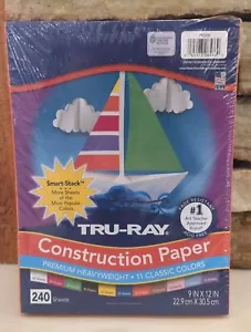 Tru-Ray Construction Paper, 11 Classic Colors, 9" x 12", 240 Assorted - Picture 1 of 4