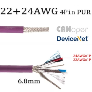 Devicenet Buskabel 2-adrig flexibel Busleitung PUR PVC 2X22AWG+2X24AWG Netzkabel - Bild 1 von 10