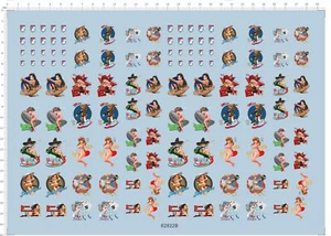 Kit Modelo de Figuras Universales de Animación para Niñas y Panzer Calcomanía Deslizador de Agua - Imagen 1 de 1