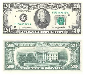 1977 $20 Atlanta District Federal Reserve Note Fr 2072-F Uncirculated #9945 - Picture 1 of 1
