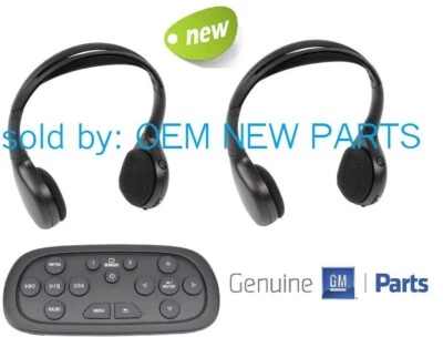 2015-2020 Chevrolet Tahoe Suburban DVD Entertainment TWO Headphones Set + Remote - Image 1 of 4