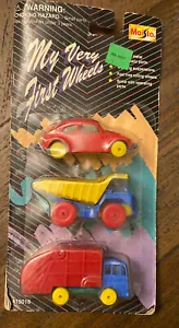Maisto My Very First Wheels #15016 Vintage Bug Dump Truck Garbage Truck 1995 NEW - Picture 1 of 4