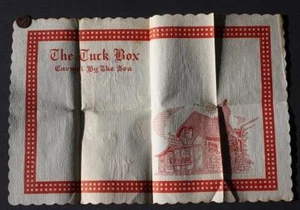 1940-50s Era Carmel By The Sea California The Tuck Box Restaurant placemat set-- - Picture 1 of 1