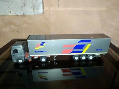 ELIGOR LBS 1/43 IVECO EuroTech Tracteur + remorque Gris - Photo 1/4