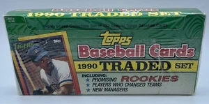 1990 Topps Baseball Cards (Traded Set) Factory Sealed 132 cards - Picture 1 of 4